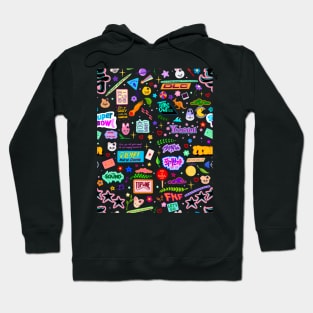 5 Star doodle (black) Hoodie